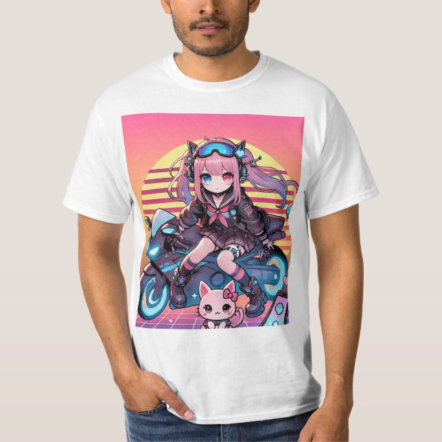 Camiseta Manga Biker (Anverso)