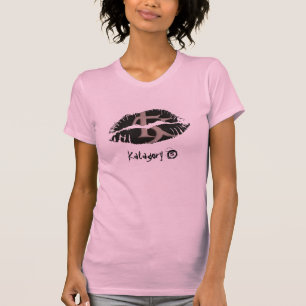 Camiseta Manga casquillo caliente del AA de las señoras de