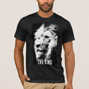 Camiseta Manga corta Bella Canvas de León Blanco y Negro