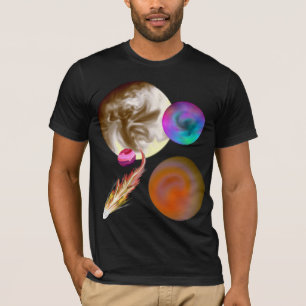 Camiseta Manga corta cabida diseño de la Sistema Solar