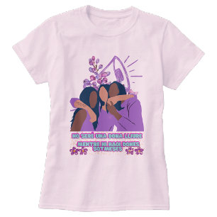 Camiseta manga corta corta femenina para・