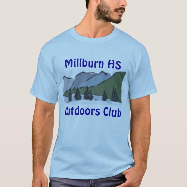 Camiseta Manga corta del azul (Anverso)