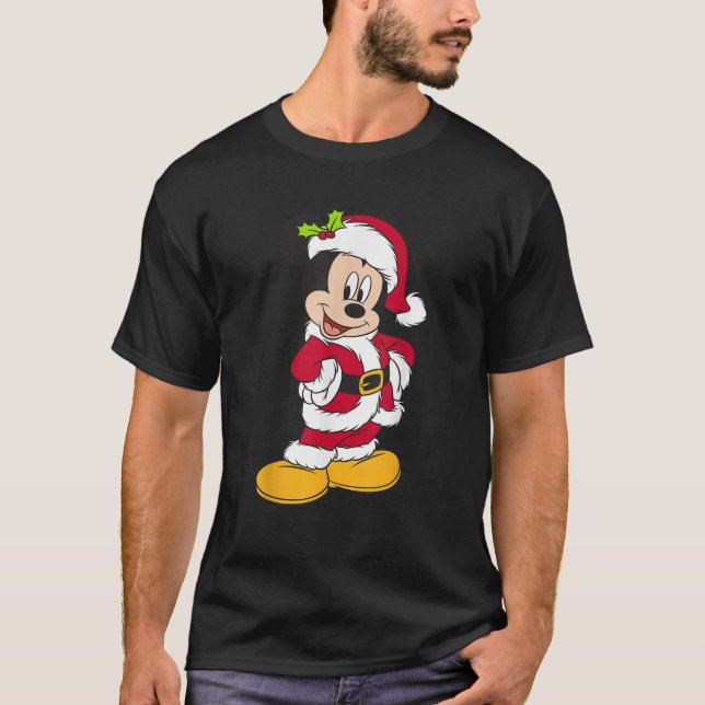 Camiseta Manga corta del ratón Disney Santa Mickey (Anverso)