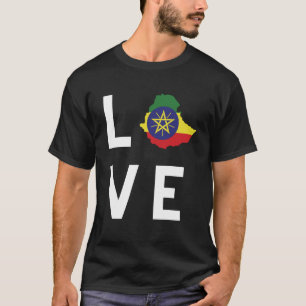 Camiseta Manga corta estilo de amor etíope Habesha