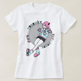 Camiseta manga demonio girl pink