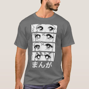 Camiseta Manga en japonés, motivo de manga en Japón, serie 