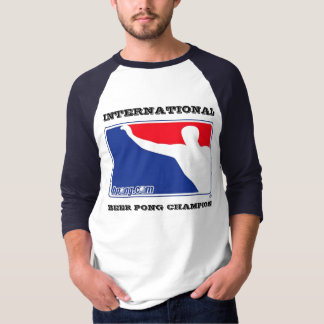Camiseta Manga internacional del campeón 3/4 de Pong de la
