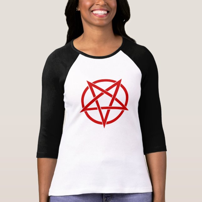 Camiseta Manga invertida del Pentagram 3/4 (Anverso)