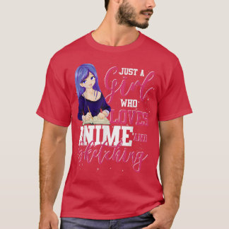 Camiseta Manga japonesa Otaku Esbozando a Chicas Kawaii Jap