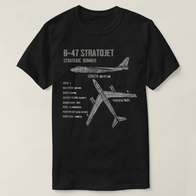 Camiseta Manga larga B47 Stratojet (Diseño del anverso)