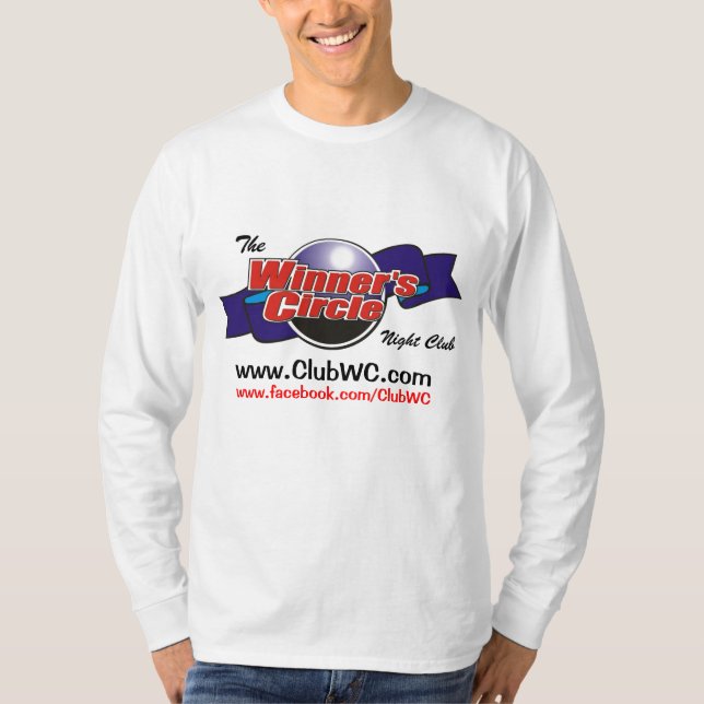 Camiseta Manga larga básica del círculo del ganador NUEVA (Anverso)