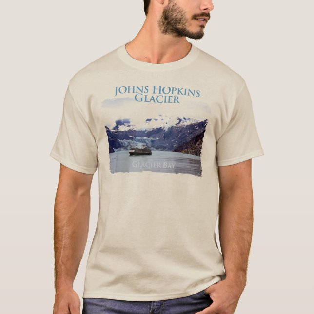 Camiseta Manga larga básica del glaciar de Johns Hopkins (Anverso)