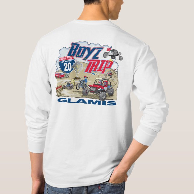 Camiseta Manga larga blanca de viaje Boyz 2020 (Reverso)