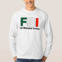 Manga larga blanca italiana llena T del FBI