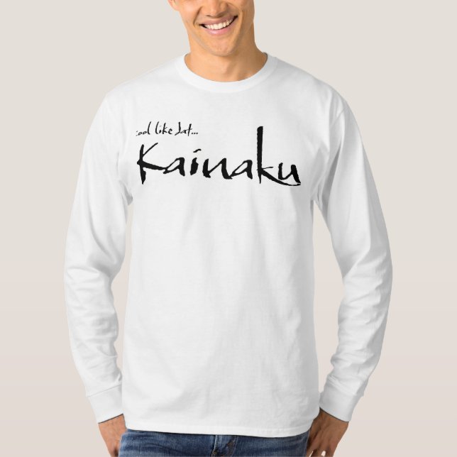 Camiseta Manga larga blanca para hombre de Kainaku 3 (Anverso)
