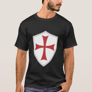 Camiseta Manga Larga Cruz Templaria Emblema Escudo