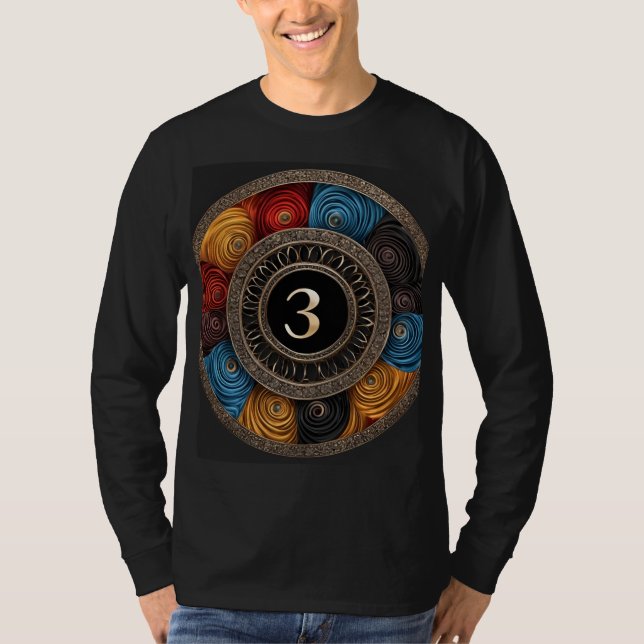 Camiseta manga larga de caballero con buen diseño. (Anverso)