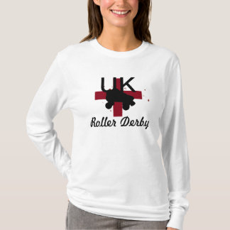 Camiseta Manga larga de Derby del rodillo BRITÁNICO
