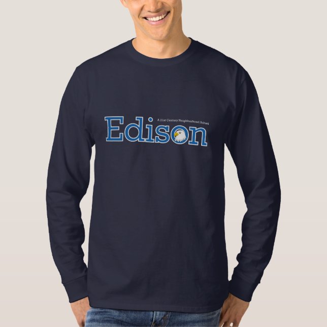 Camiseta Manga larga de Edison (oscura) (Anverso)