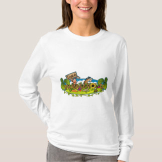 Camiseta Manga larga de la sudadera con capucha de las