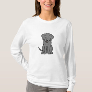 Camiseta Manga larga de Labrador del dibujo animado lindo