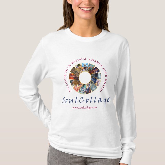 Camiseta Manga larga de las señoras de SoulCollage® (Anverso)