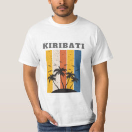 Camiseta Manga larga de los hombres de Kiribati