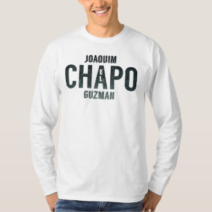 Camiseta Manga larga de los hombres del EL Chapo Guzman de