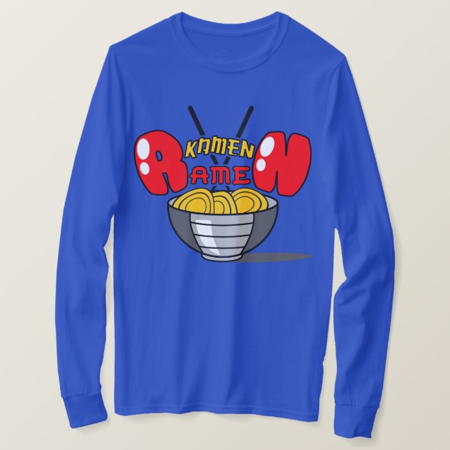 Camiseta Manga larga de los Ramen de Kamen (Anverso del diseño)