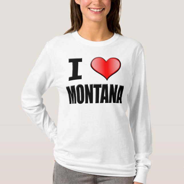 Camiseta Manga larga de Montana del ♥ I - mujeres (Anverso)