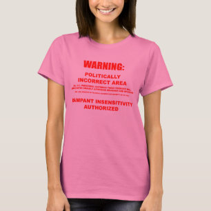 Camiseta Manga larga del área político incorrecta