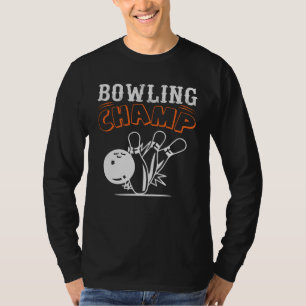 Camiseta Manga larga del campeón de boliche retro de Guay