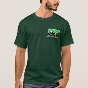 Camiseta Manga larga del CERT de Houston (verde)
