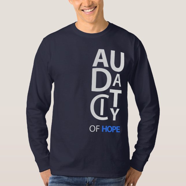 Camiseta Manga larga del diseñador de la "audacia" (Anverso)