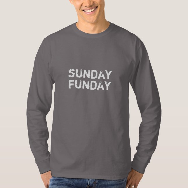 Camiseta Manga larga del equipo de domingo Funday (Anverso)