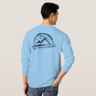 Camiseta Manga larga del logotipo delantero y trasero de