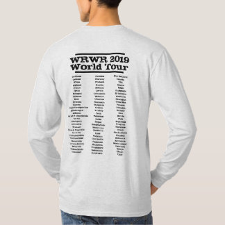 Camiseta Manga larga del viaje del mundo de WRWR