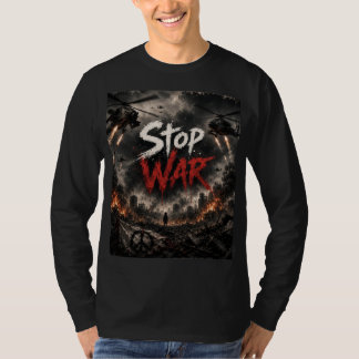 camiseta manga larga diseño de alto el fuego