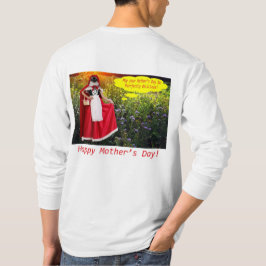 Camiseta manga larga. Feliz Día de la Madre.