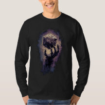 Camiseta Manga Larga Gráfica de Mano Demoníaca de 