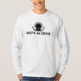 camiseta manga larga hombre logo negro
