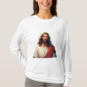 Camiseta Manga Larga Mujer Cristiana Jesús Cristo