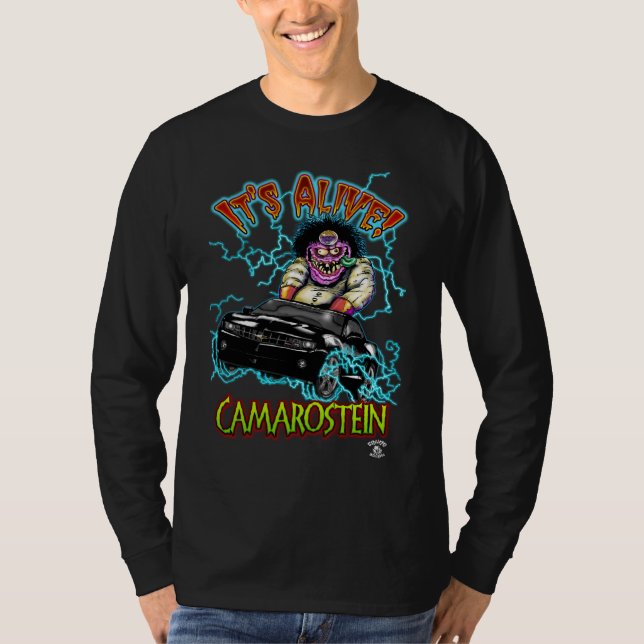Camiseta Manga larga negra de Chevy Camaro RS (Anverso)