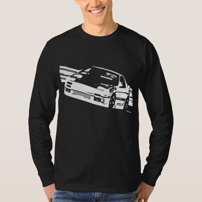 Camiseta Manga larga oblicua de Mazda RX-7 FC3S (Anverso)