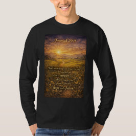 Camiseta Manga Larga para Hombres Jeremías 29:11 C