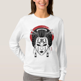 Camiseta manga longa a gueixa / japão