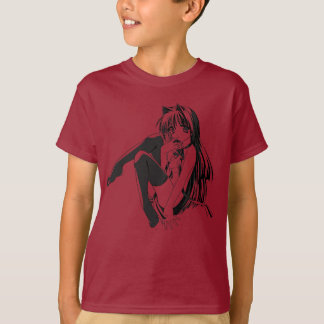 Camiseta Manga, Neko Gatita Animal Furry Kawaii Loli