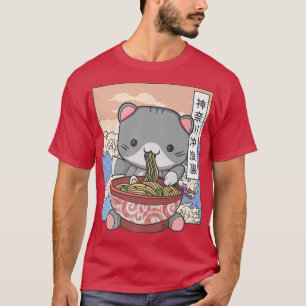 Camiseta Manga Neko Ramen Cat Lover861