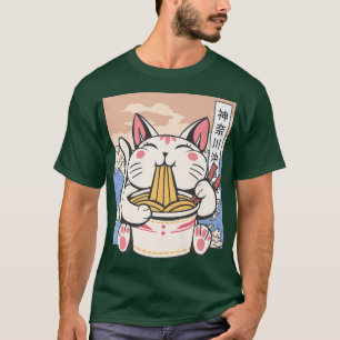 Camiseta Manga Neko Ramen Cat Lover871