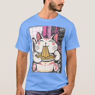 Camiseta Manga Neko Ramen Cat Lover 854